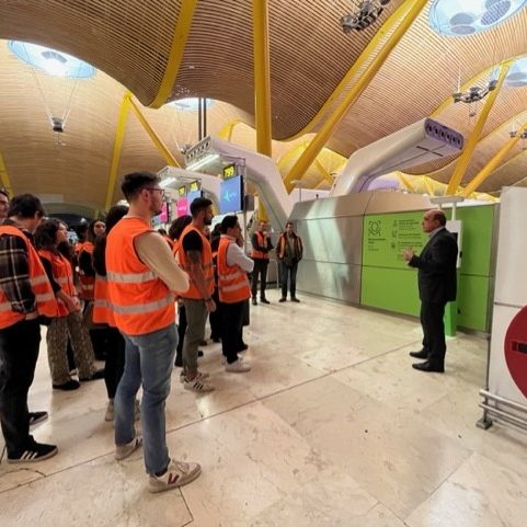Visita de los estudiantes MEGIN a AENA - Aeropuerto Adolfo Suárez Madrid Barajas